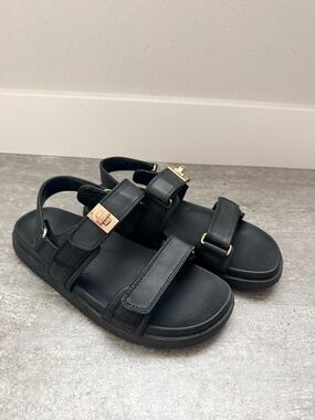 Women’s Black Buckle Sandals